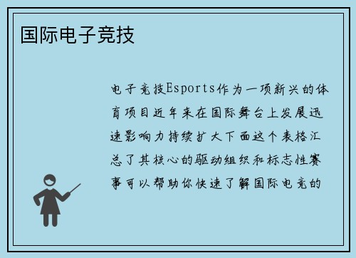 国际电子竞技